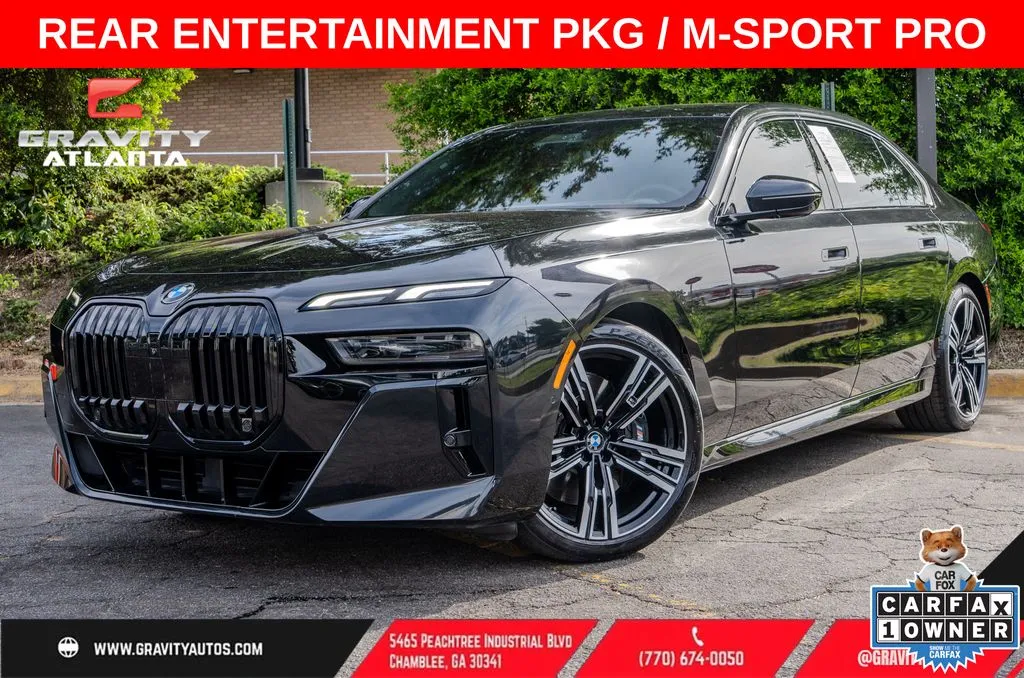 Black 2023 BMW 7 Series 740i for sale in Atlanta, GA
