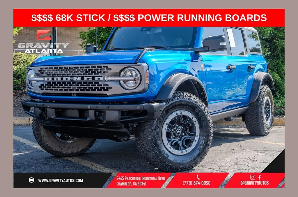 Blue 2024 Ford Bronco Badlands for sale in Atlanta, GA