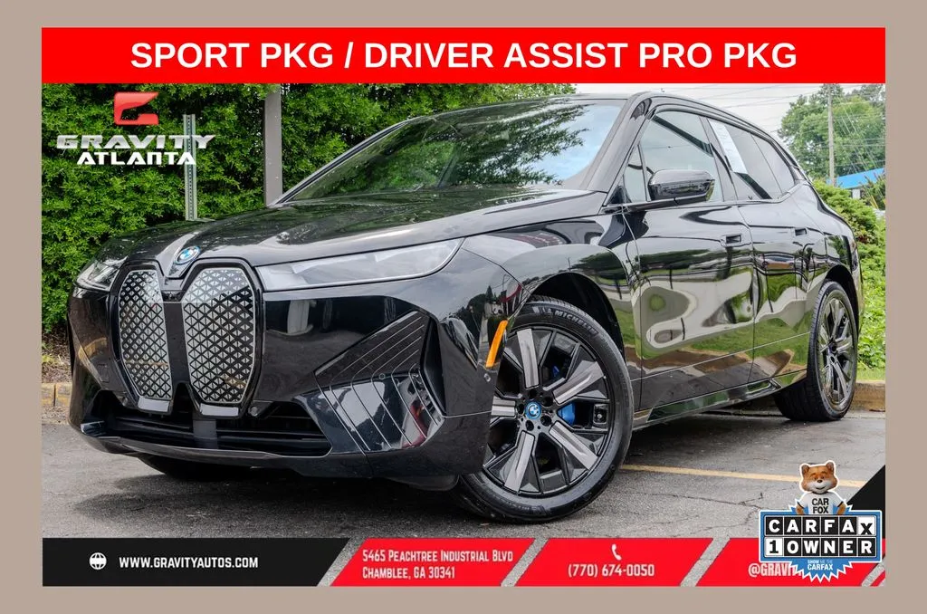 Black 2024 BMW iX xDrive50 for sale in Atlanta, GA