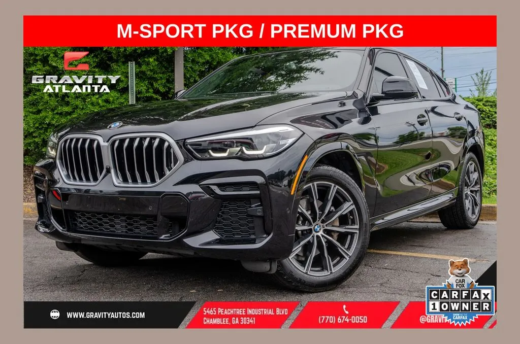 Black 2023 BMW X6 xDrive40i for sale in Atlanta, GA