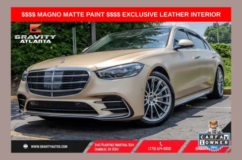 Gold 2023 Mercedes-Benz S-Class S 580 for sale in Atlanta, GA