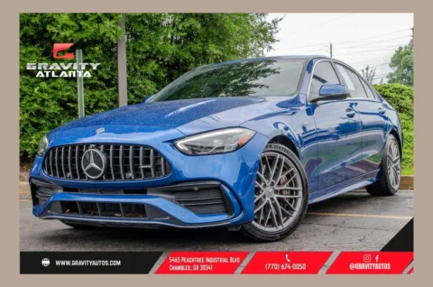 Blue 2023 Mercedes-Benz C-Class C 43 AMG for sale in Atlanta, GA