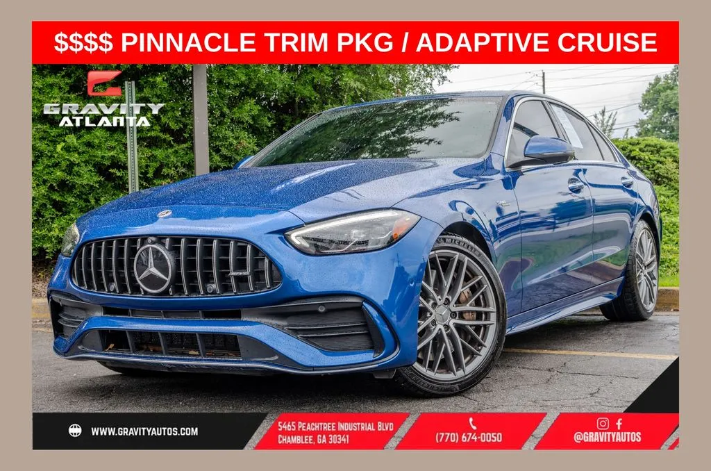 Blue 2023 Mercedes-Benz C-Class C 43 AMG for sale in Atlanta, GA