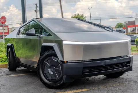 Another view of 2025 Tesla Cybertruck for sale in Atlanta, GA at Gravity Autos Atlanta