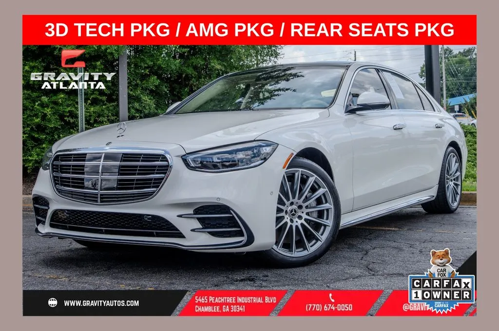 White 2023 Mercedes-Benz S-Class S 580 for sale in Atlanta, GA