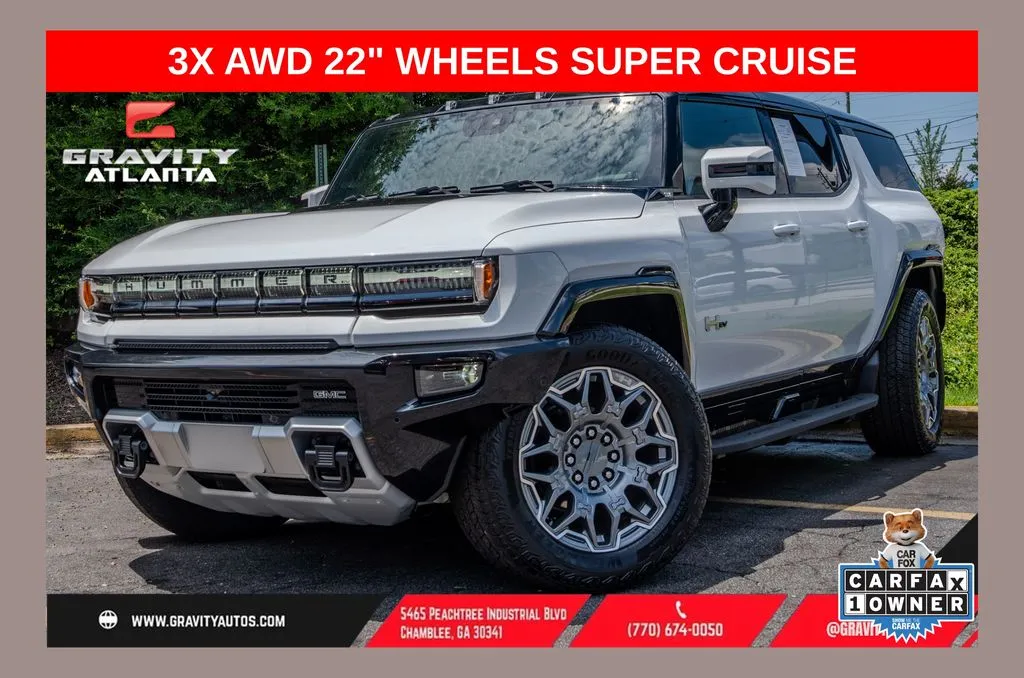 White 2025 GMC Hummer EV SUV 3X for sale in Atlanta, GA