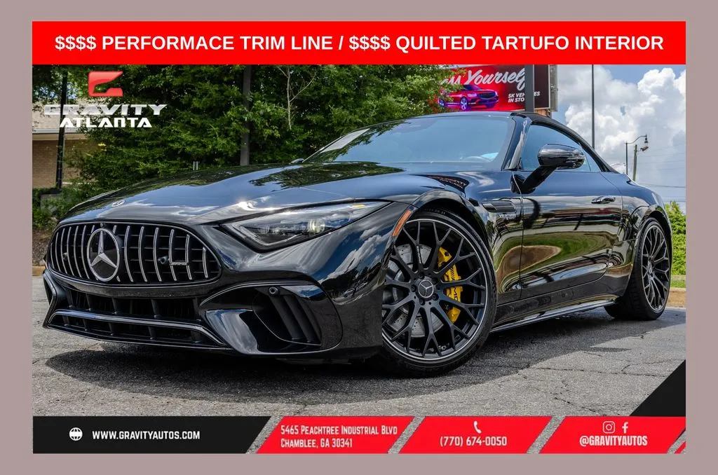 Black 2022 Mercedes-Benz SL-Class SL 55 AMG for sale in Atlanta, GA
