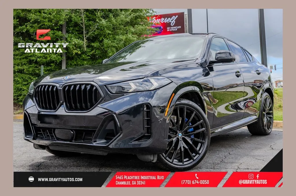 Black 2024 BMW X6 xDrive40i for sale in Atlanta, GA