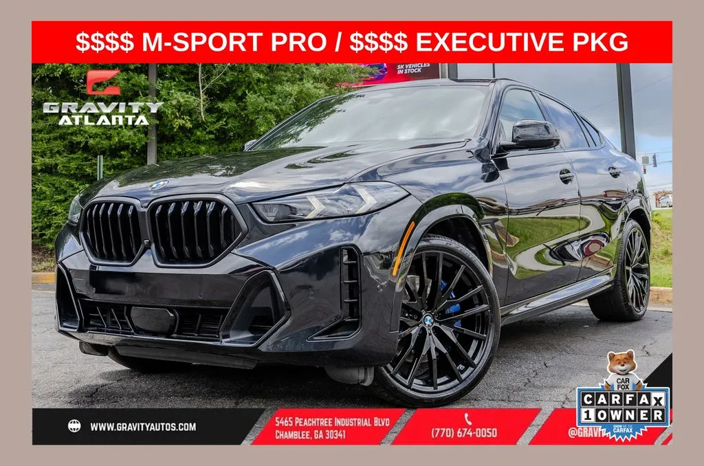 Black 2024 BMW X6 xDrive40i for sale in Atlanta, GA