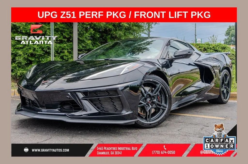 Black 2025 Chevrolet Corvette Stingray for sale in Atlanta, GA