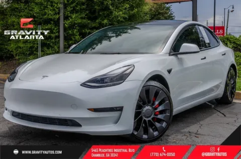 White 2022 Tesla Model 3 Performance for sale in Atlanta, GA