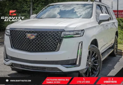 White 2023 Cadillac Escalade ESV Premium for sale in Atlanta, GA