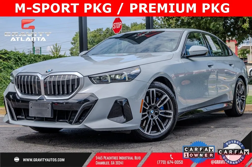 Gray 2025 BMW 5 Series 530i for sale in Atlanta, GA