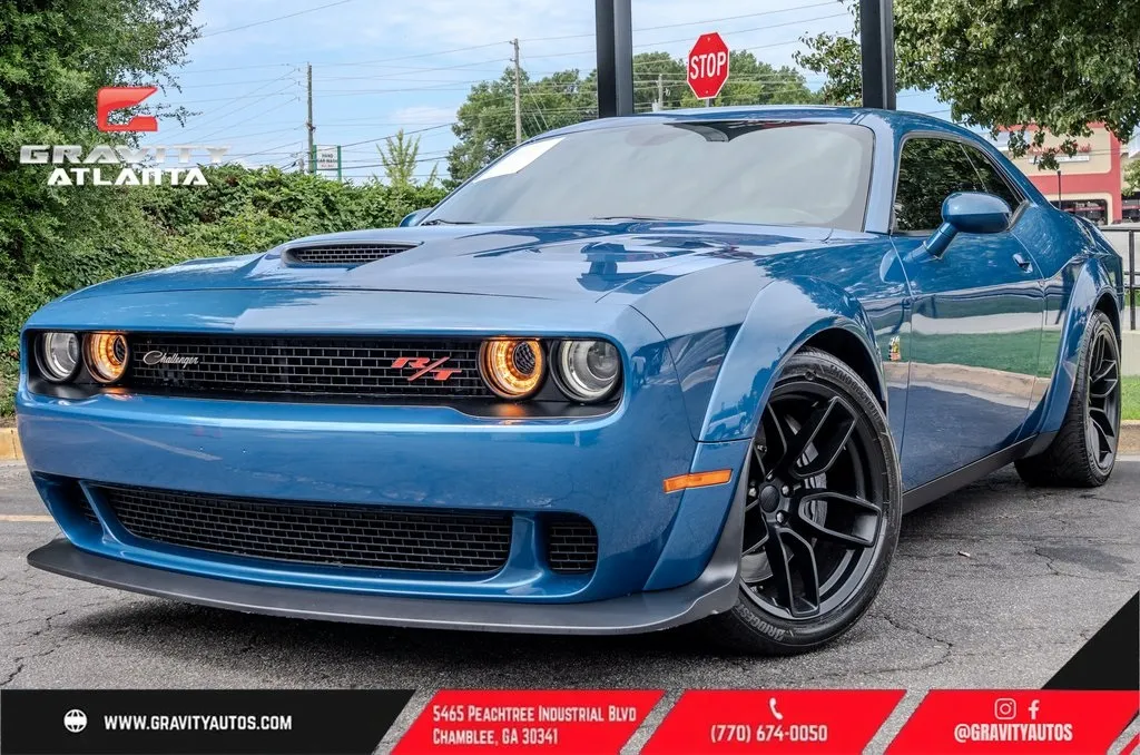 Blue 2021 Dodge Challenger R/T Scat Pack Widebody for sale in Atlanta, GA