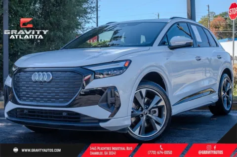 White 2023 Audi Q4 e-tron Premium Plus for sale in Atlanta, GA