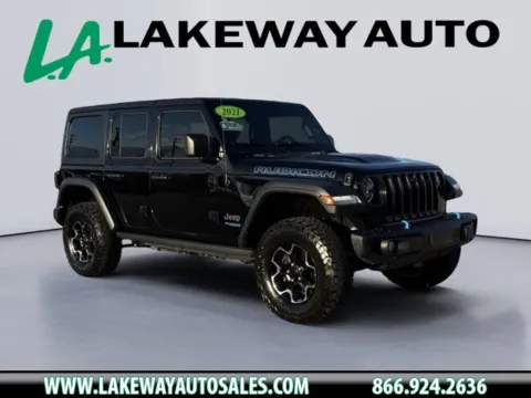 Black 2021 Jeep Wrangler Unlimited Rubicon 4xe for sale in Morristown, TN