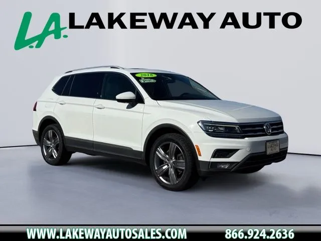 White 2018 Volkswagen Tiguan 2.0T SEL Premium for sale in Morristown, TN