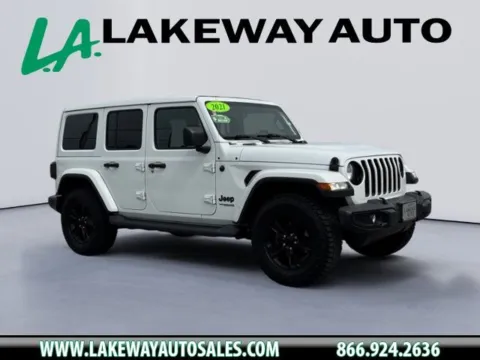 White 2021 Jeep Wrangler Unlimited Sahara Altitude for sale in Morristown, TN
