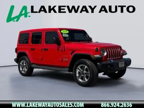 Red 2020 Jeep Wrangler Unlimited Sahara for sale in Morristown, TN