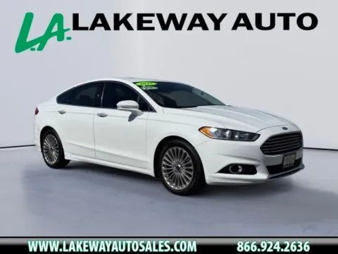 White 2015 Ford Fusion Titanium for sale in Morristown, TN