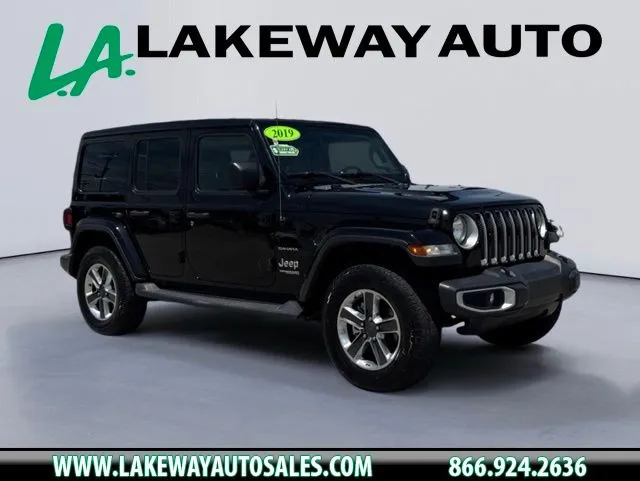 Black 2019 Jeep Wrangler Unlimited Sahara for sale in Morristown, TN