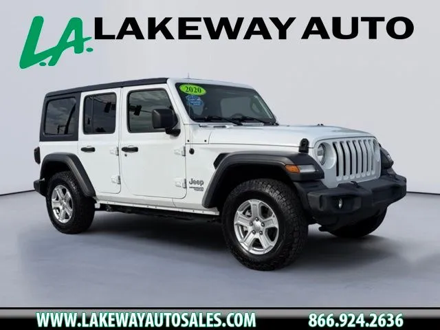White 2020 Jeep Wrangler Unlimited Sport S for sale in Morristown, TN