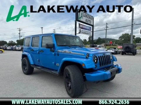 Blue 2014 Jeep Wrangler Unlimited Sahara for sale in Morristown, TN