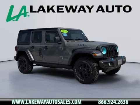 Gray 2023 Jeep Wrangler Willys 4xe for sale in Morristown, TN