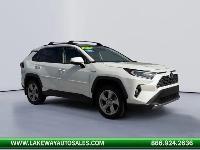 White 2020 Toyota RAV4 Hybrid Limited for sale in Morristown, TN