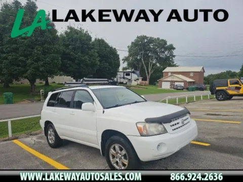 White 2005 Toyota Highlander V6 for sale in Morristown, TN