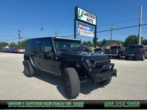 Black 2013 Jeep Wrangler Unlimited Sahara for sale in Morristown, TN