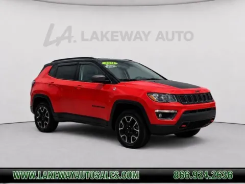 Orange 2021 Jeep Compass Trailhawk for sale in Morristown, TN
