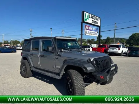 Silver 2018 Jeep Wrangler Unlimited Sport S for sale in Morristown, TN