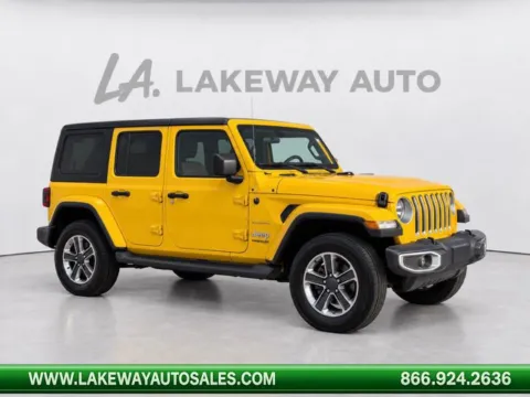 Yellow 2021 Jeep Wrangler Unlimited Sahara for sale in Morristown, TN