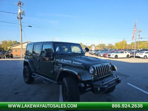 Green 2016 Jeep Wrangler Unlimited Sahara for sale in Morristown, TN