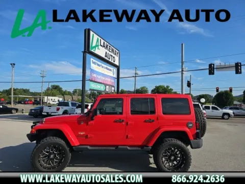 Red 2015 Jeep Wrangler Unlimited Sahara for sale in Morristown, TN