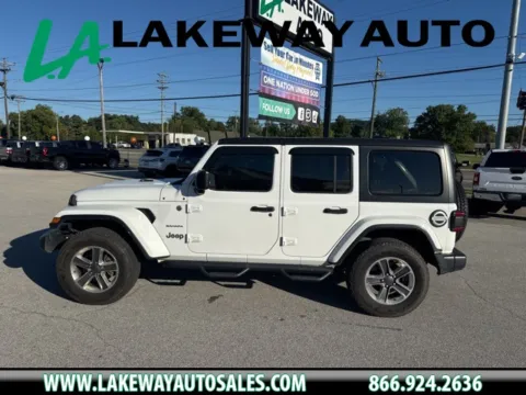 White 2018 Jeep Wrangler Unlimited Sahara for sale in Morristown, TN