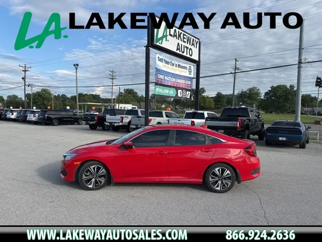 Red 2018 Honda Civic EX-L for sale in Morristown, TN