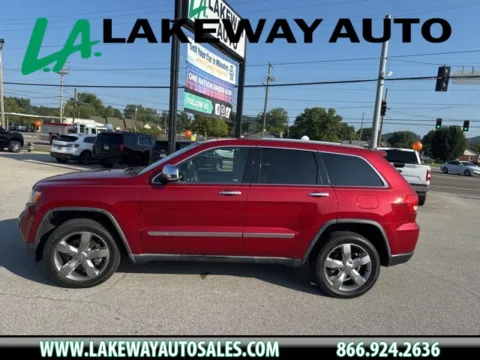 Red 2011 Jeep Grand Cherokee Overland for sale in Morristown, TN