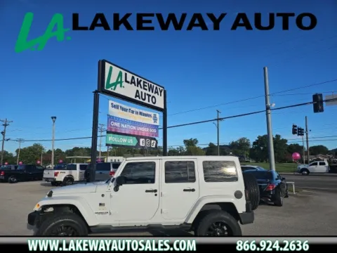 White 2015 Jeep Wrangler Unlimited Sahara for sale in Morristown, TN
