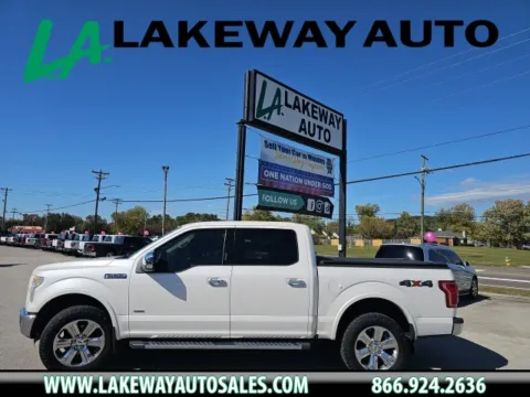White 2015 Ford F-150 Lariat for sale in Morristown, TN