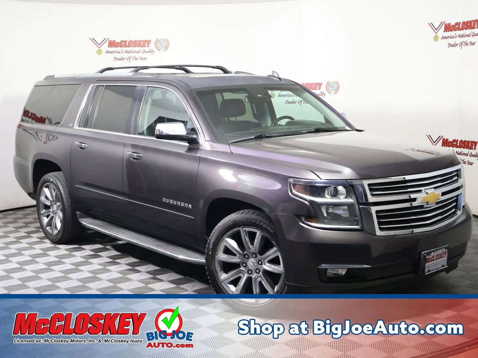 Gray 2015 Chevrolet Suburban LTZ for sale in Colorado Springs, CO