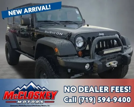 Black 2012 Jeep Wrangler Unlimited Rubicon for sale in Colorado Springs, CO