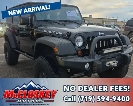 Black 2012 Jeep Wrangler Unlimited Rubicon for sale in Colorado Springs, CO