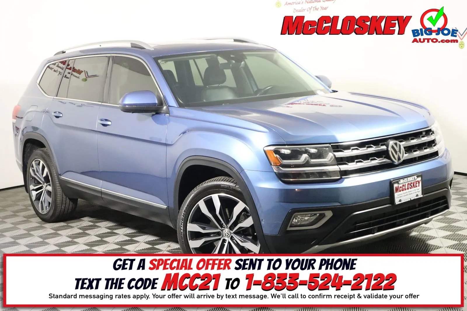 Blue 2019 Volkswagen Atlas SEL Premium for sale in Colorado Springs, CO
