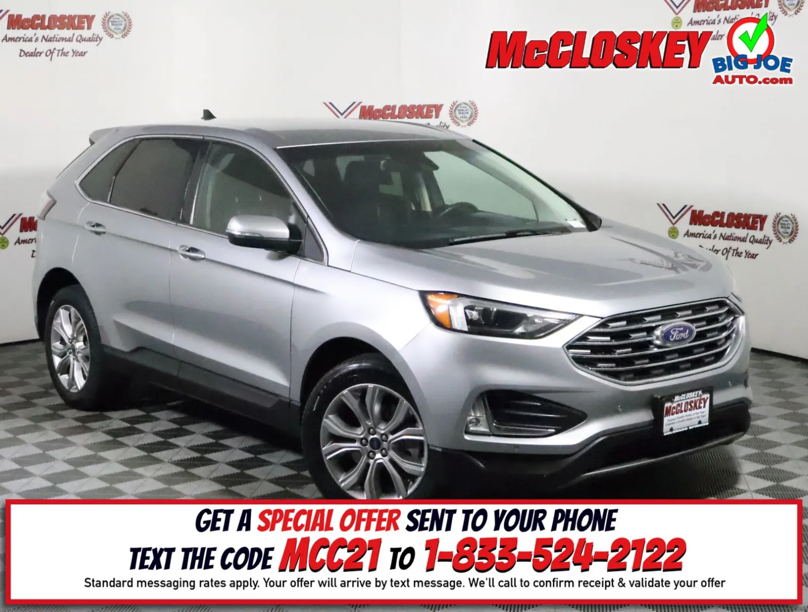 Silver 2022 Ford Edge Titanium for sale in Colorado Springs, CO