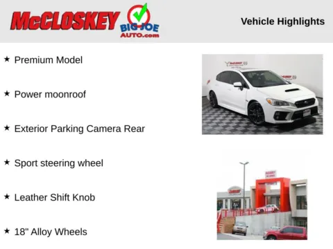 Photos of 2018 Subaru WRX Premium for sale in Colorado Springs, CO at McCloskey Imports & 4x4s