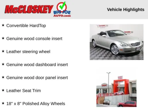 Photos of 2002 Lexus SC 430 for sale in Colorado Springs, CO at McCloskey Imports & 4x4s