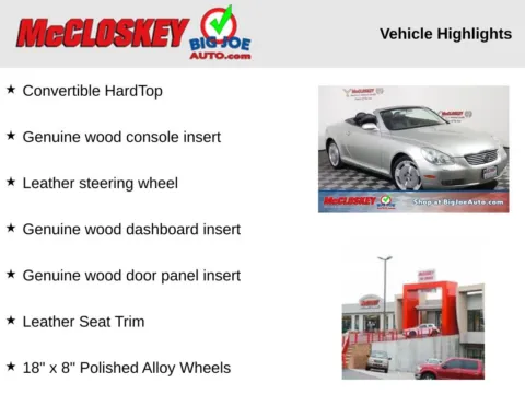 Photos of 2002 Lexus SC 430 for sale in Colorado Springs, CO at McCloskey Imports & 4x4s (Licensed as McCloskey Isuzu)