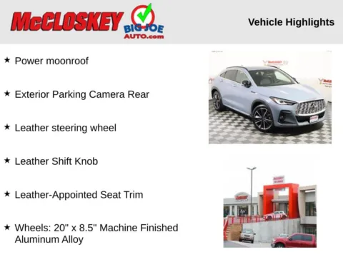 Photos of 2024 INFINITI QX55 LUXE for sale in Colorado Springs, CO at McCloskey Imports & 4x4s